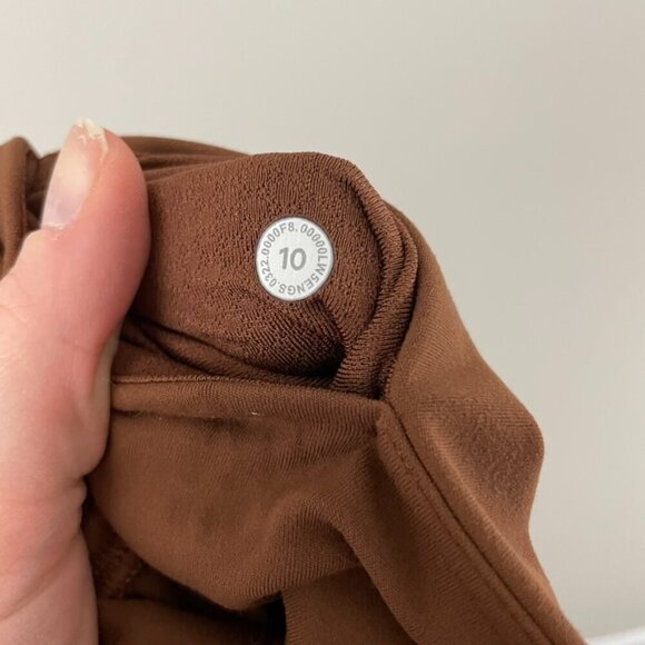 Lululemon Groove Super-High-Rise Split-Hem Flare Pants Roasted Brown Size 10 - Picture 4 of 7